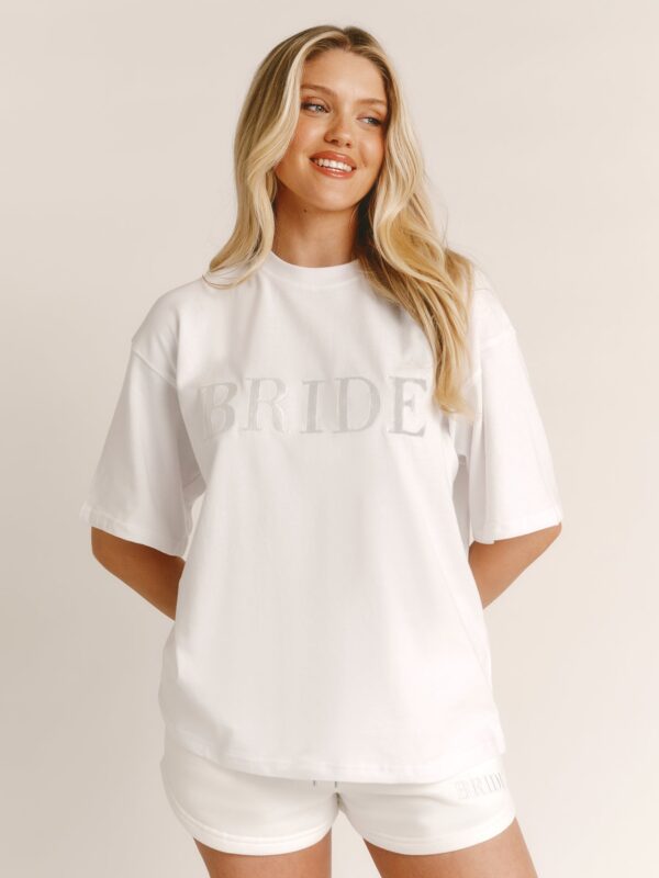 Bride Statement Tee in White – detail