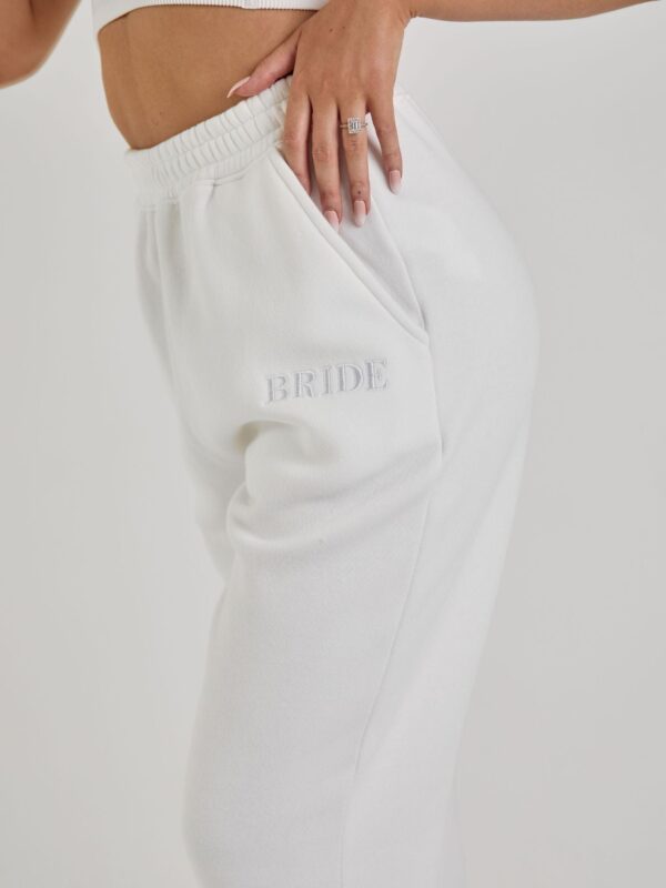 Bride Statement Sweatpants in White